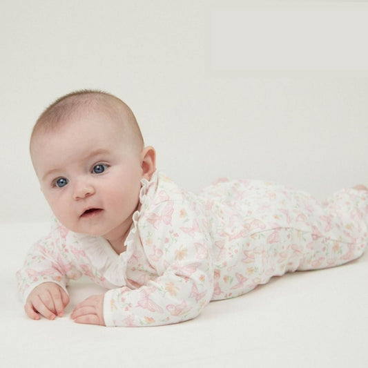 Butterflies - Zipper Footie -