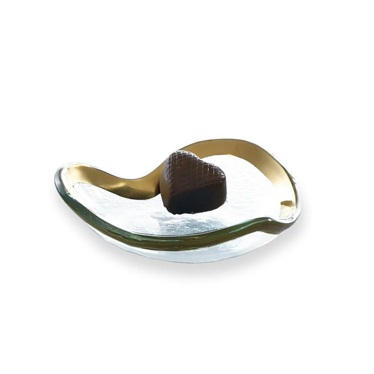 Gold Heart Small Bowl 5"