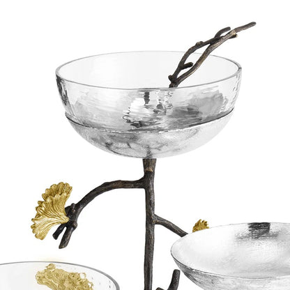 Butterfly Ginkgo - Triple Bowl Set