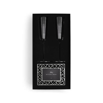 MAR Reflective Champagne Flute & Heart Frame - 3.5" X 5" (144620)