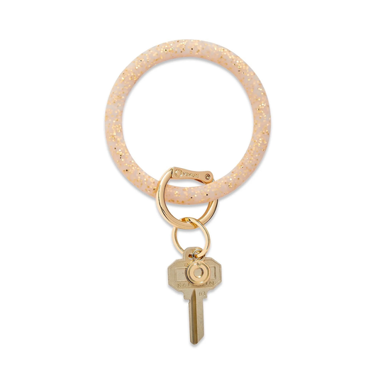OVT Silicone Big O Key Ring - Gold Rush Confetti