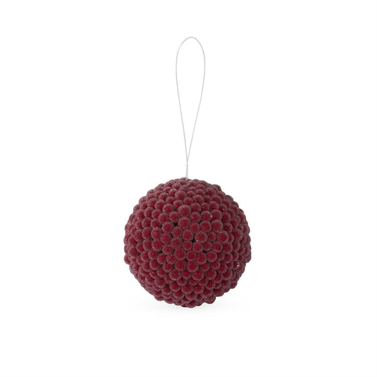 KKI Icy Red Berry Ball Ornament - 5.25"