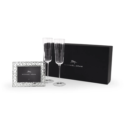MAR Reflective Champagne Flute & Heart Frame - 3.5" X 5" (144620)