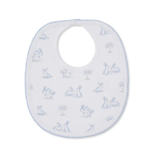 Springtime Bunny Fun - Bib - Lt Blue