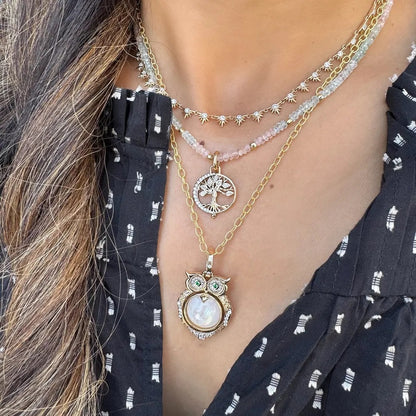 TSJ CH - New Moon Open Tree of Life Charm, .334tcw, 14KTY w/Bale