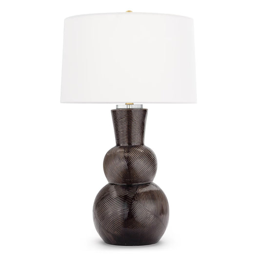 Hugo Ceramic Table Lamp - Black - 31"H