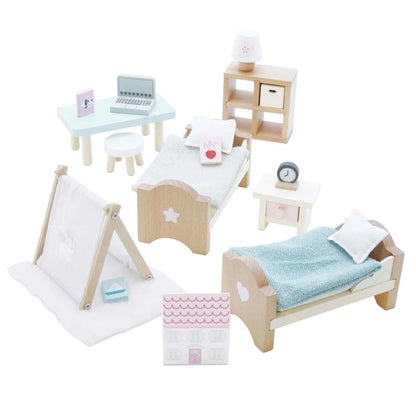 LTV Wooden Doll House Furniture - Kids' Bedroom