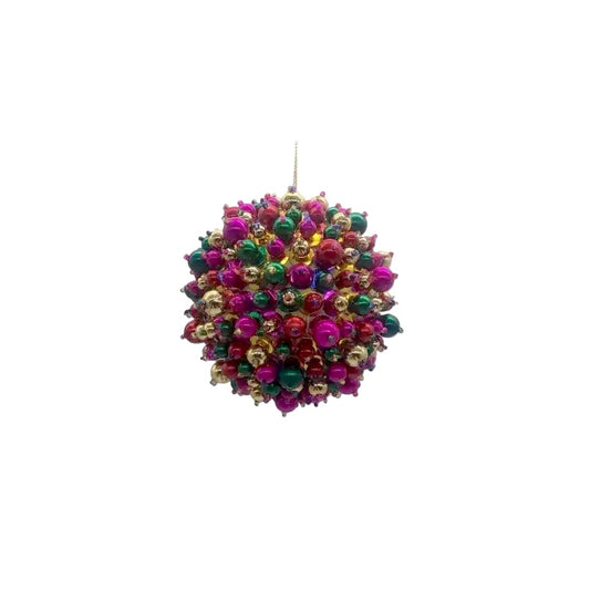 Mixed Color Sequin Ball Ornament 5"