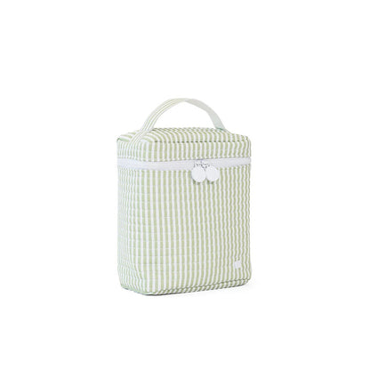 Quilted Go Go Lunch Insulated Bag - Pimlico Stripe - Sage