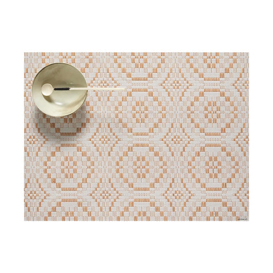 Overshot Rectangle Placemat 19" - Butterscotch