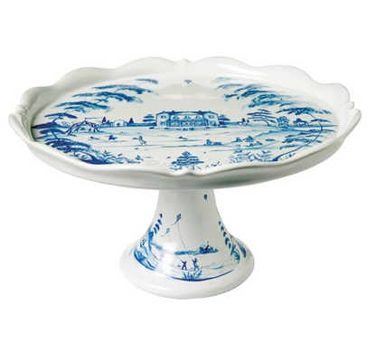 Country Estate - Delft Blue - Cake Stand 11.5"