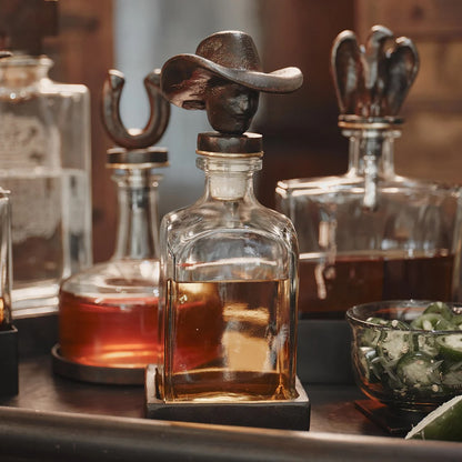 Vaquero Decanter with Cowboy Head Topper