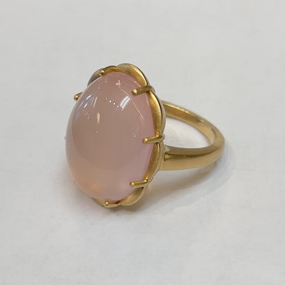 EFJ R - Margot in Rose Quartz, 18ktYG, 18.51ct - 7
