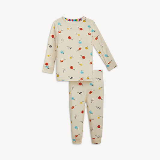 Little Baller - Long Sleeve Magnetic Pajama Set