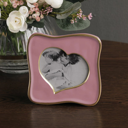 Encanto - Curved Heart Frame - Pink 5x5