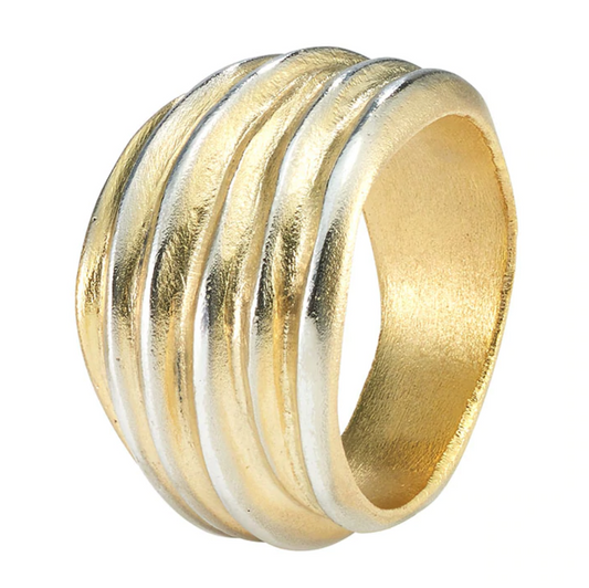 Gold & Silver Swirl Napkin Ring