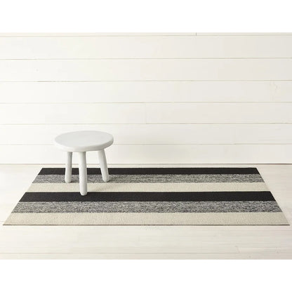 Marbled Stripe Shag Mat - Utility 24x36 - Salt & Pepper