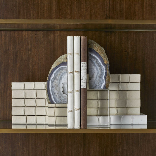 UTM Amiya Cut Agate Bookends Set/2