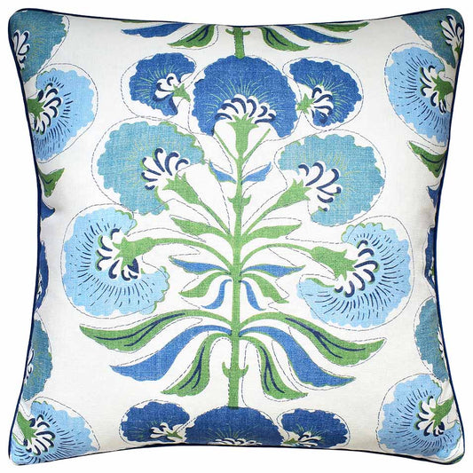 Jaipur Tybee Tree Pillow - Green/Blue - 22 X 22