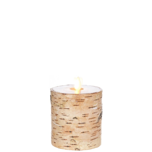 Moving Flame - Pillar - Birch - 4x5