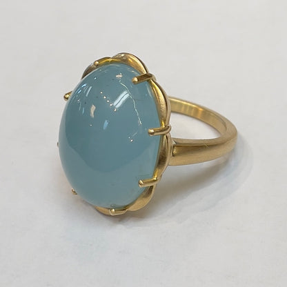 EFJ R - OOAK Margo in Aquamarine, 18ktYG, 18.30ct