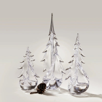 Simon Pearce Glass Evergreen Tree - Vermont Twist Collection -