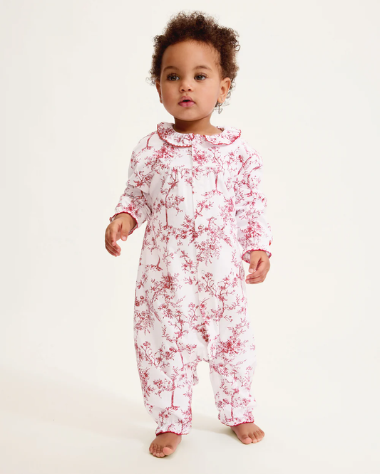 Baby's Madeline Romper - Red Timeless Toile