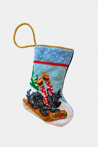 Bauble Stocking - Limited Edition: Tara Roma: Sledding Scottie