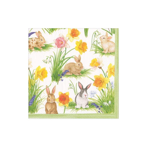 Bunnies & Daffodils Cocktail Napkins