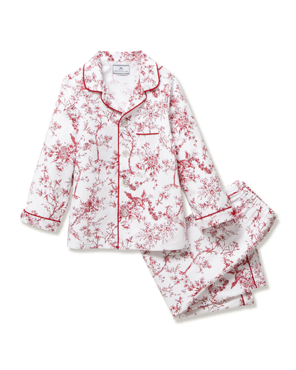 Kid's Classic Pajama Set - Red Timeless Toile