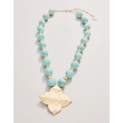 SPT N Richmond Hill Chunky Turquoise Necklace 18"