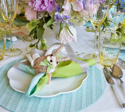KSB Hop Napkin Ring - Natural & Green