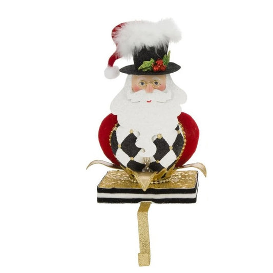 MKR Stocking Holder - Top Hat Santa 12"