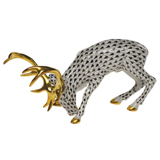HND Figurine - Stag - Black