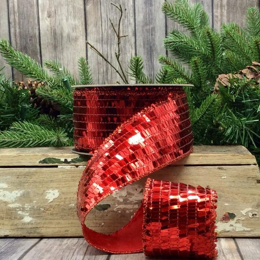 Sequin laGarconne - Red - 2.5" x 10yds