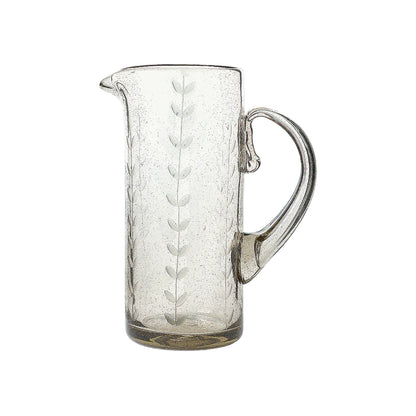Pepe Pitcher with Laurel Etching 9"
