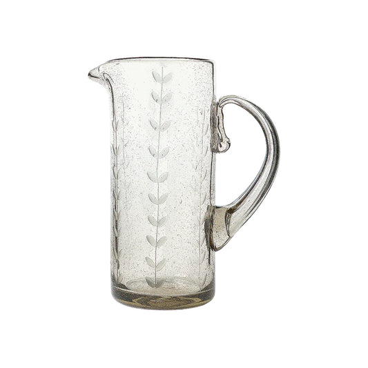 Pepe Pitcher with Laurel Etching 9"