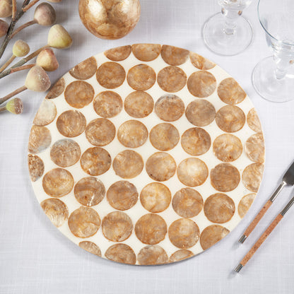 Circles Capiz Placemat
