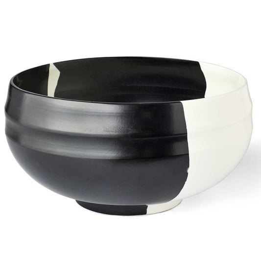 UTM Black & White Split Personality Ceramic Bowl