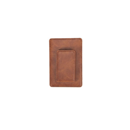 Asher Magnetic Money Clip Card Case - Brown