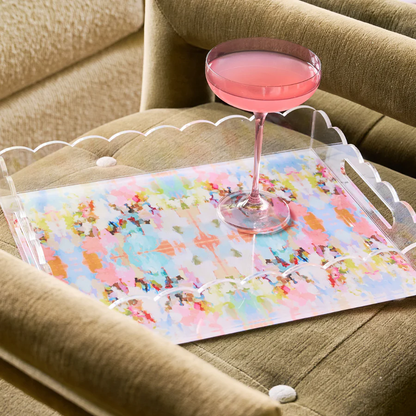 LPK Brooks Avenue Scalloped Tray Large