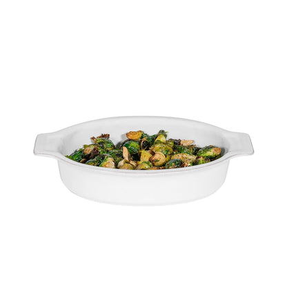 Puro - Whitewash - Medium Oval Baker 12"