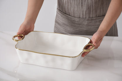 PPB Golden Handles - Rectangle Baking Dish 14" (2808WG)