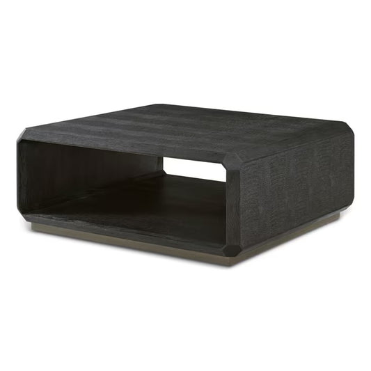 TAF Spencer St. James Square Cocktail Table in Onyx W 42 x D 42 x H 17