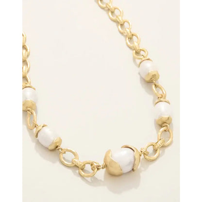 SPT N Karina Pearl Chain Necklace - 18"