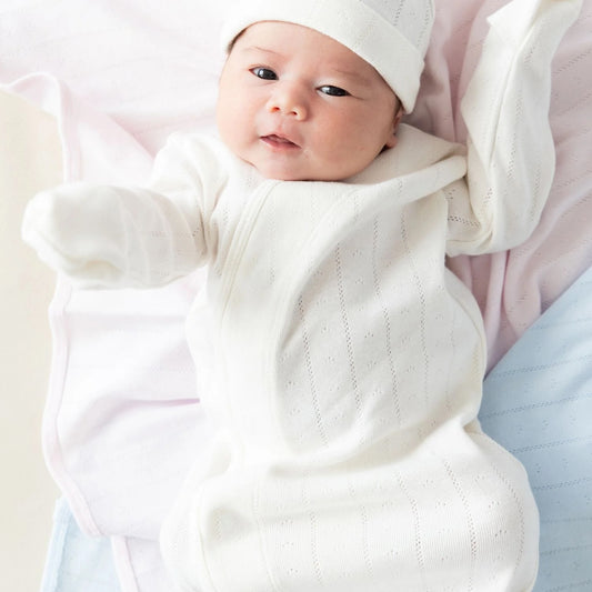 Love Lines - Newborn Sleeper Gown & Hat Set
