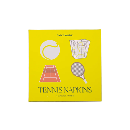 PCK Tennis Cocktail Napkins - Set of 4