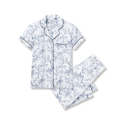 Women's Pima Crop Set - Timeless Toile