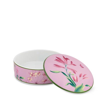 Florenza - Malva - Round Box with Cover 5"