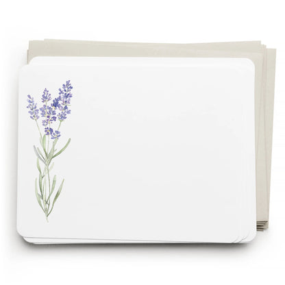 Boxed Notecards - Lavender Flat Notes - 8ct